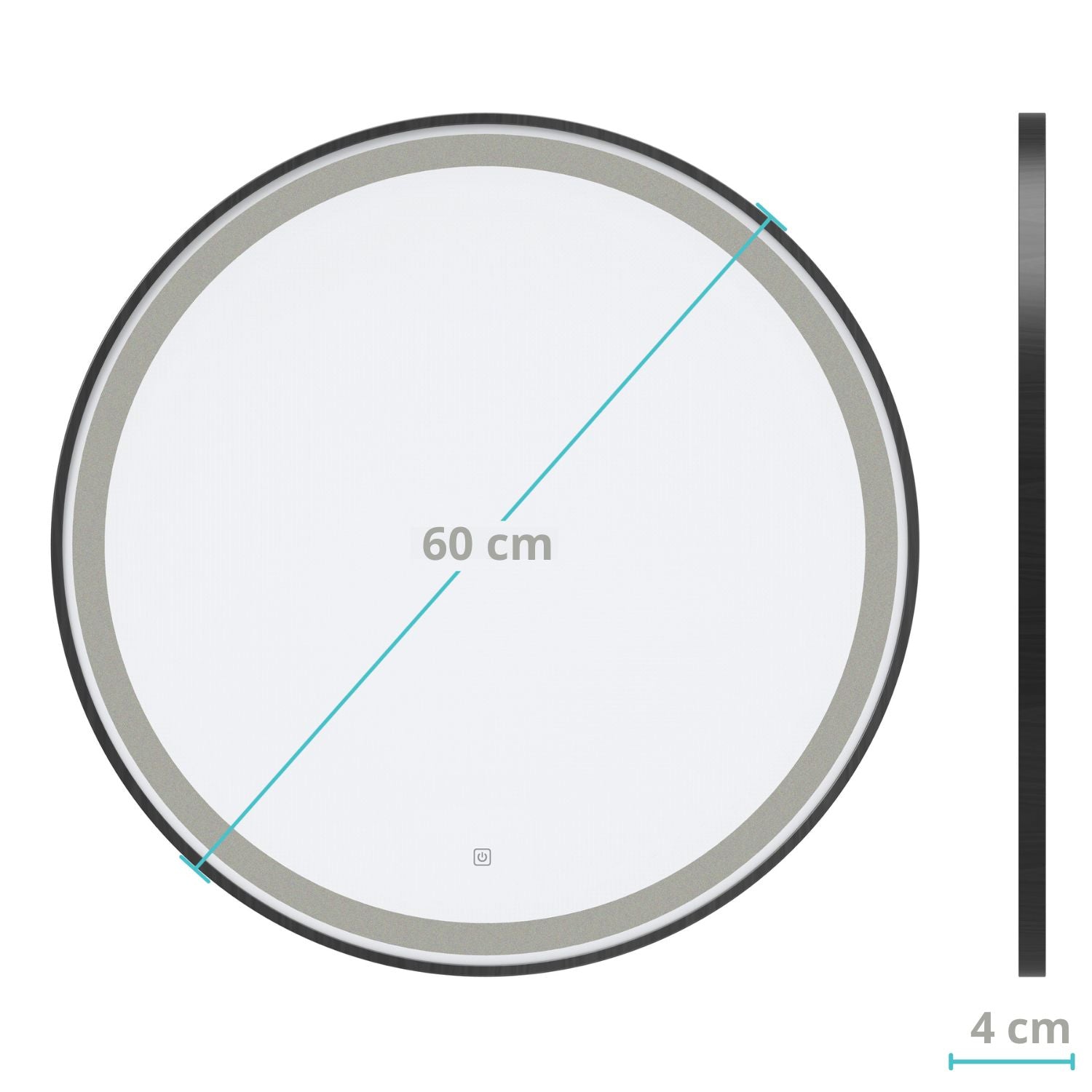 Milano - 60 cm (zwart)